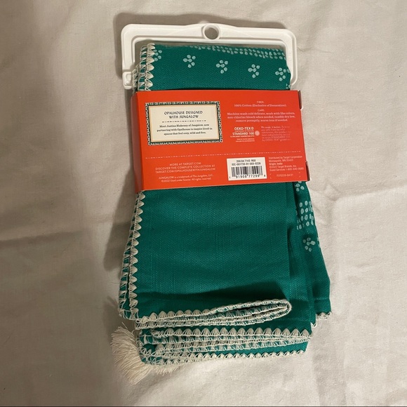 NWT Opalhouse X Jungalow - 4 Pack Shell Stitch Napkins - Blue & White - Picture 3 of 5
